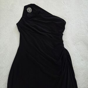 Ralph Lauren ✨️ Elegant Black One-Shoulder Dress